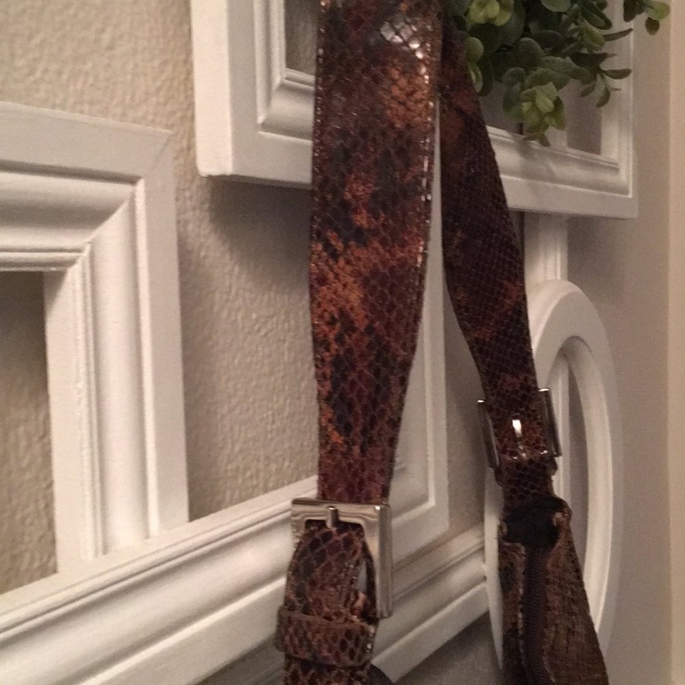 Nicoli Snake Skin Shoulder Bag Made in Italy 10 - Picture 7 of 8